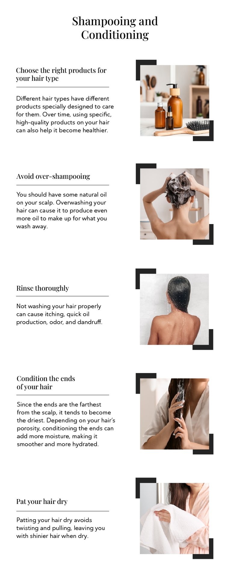 Shampooing and Conditioning